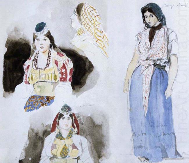 Eugene Delacroix Moroccan Women china oil painting image